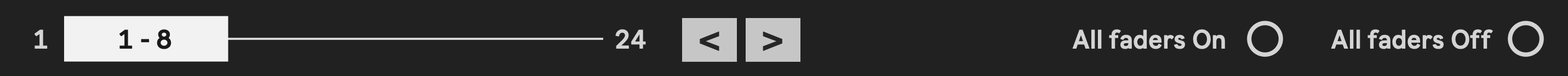 Mixer scrollbar